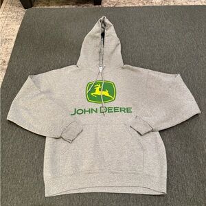 John Deere Gray Hoodie for Men size medium, a true  classic vintage style